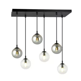   EMIBIG COSMO 6 BL MIX2 Fekete Beltéri Függőlámpa E14 IP20 EB-714-6M2