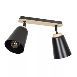   EMIBIG ATLAS 2 BLACK Fekete Beltéri Mennyezeti lámpa E27 IP20 EB-725-2