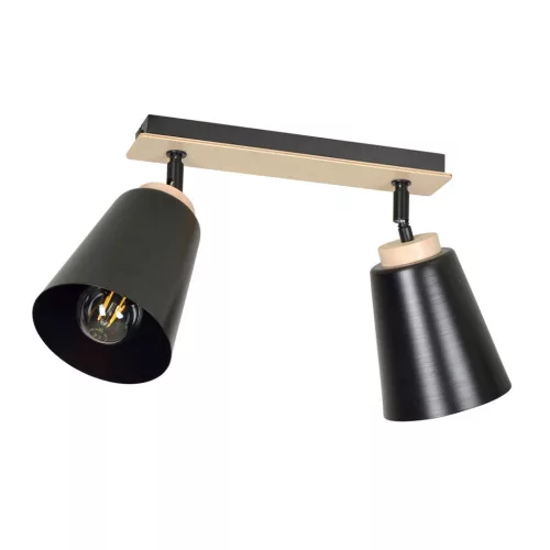 EMIBIG ATLAS 2 BLACK Fekete Beltéri Mennyezeti lámpa E27 IP20 EB-725-2