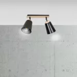 EMIBIG ATLAS 2 BLACK Fekete Beltéri Mennyezeti lámpa E27 IP20 EB-725-2