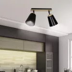 EMIBIG ATLAS 2 BLACK Fekete Beltéri Mennyezeti lámpa E27 IP20 EB-725-2