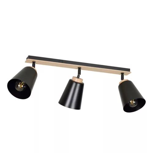 EMIBIG ATLAS 3 BLACK Fekete Beltéri Mennyezeti lámpa E27 IP20 EB-725-3
