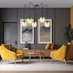EMIBIG LEVEL 5 BL MIODOWY Fekete Beltéri Függőlámpa E27 IP20 EB-758-5