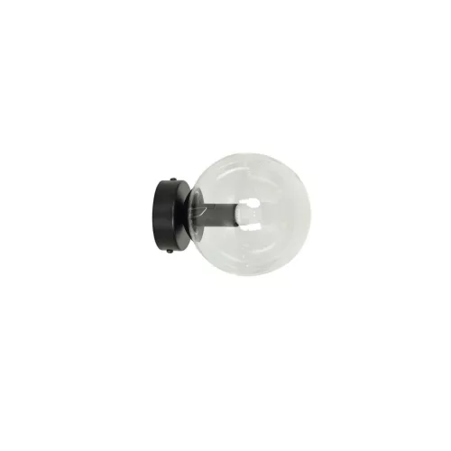 EMIBIG ROSSI K1 BL TRANSPARENT Fekete Beltéri Fali lámpa E14 IP20 EB-874-K1