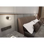 EMIBIG ROSSI K1 BL TRANSPARENT Fekete Beltéri Fali lámpa E14 IP20 EB-874-K1