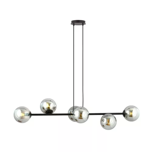 EMIBIG ROSSI 6 BL GRAFIT Fekete Beltéri Függőlámpa E14 IP20 EB-875-6