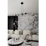 EMIBIG ROSSI 6 BL GRAFIT Fekete Beltéri Függőlámpa E14 IP20 EB-875-6