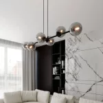 EMIBIG ROSSI 6 BL GRAFIT Fekete Beltéri Függőlámpa E14 IP20 EB-875-6