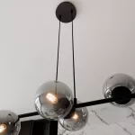 EMIBIG ROSSI 6 BL GRAFIT Fekete Beltéri Függőlámpa E14 IP20 EB-875-6