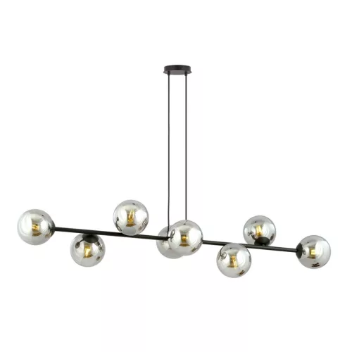 EMIBIG ROSSI 8 BL GRAFIT Fekete Beltéri Függőlámpa E14 IP20 EB-875-8