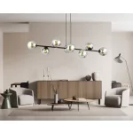 EMIBIG ROSSI 8 BL GRAFIT Fekete Beltéri Függőlámpa E14 IP20 EB-875-8