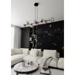 EMIBIG ROSSI 8 BL GRAFIT Fekete Beltéri Függőlámpa E14 IP20 EB-875-8