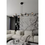 EMIBIG ROSSI 8 BL GRAFIT Fekete Beltéri Függőlámpa E14 IP20 EB-875-8