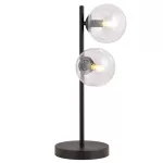 EMIBIG ROSSI LN2 TRANSPARENT Fekete Beltéri Asztali lámpa E14 IP20 EB-877-LN2