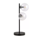 EMIBIG ROSSI LN2 TRANSPARENT Fekete Beltéri Asztali lámpa E14 IP20 EB-877-LN2
