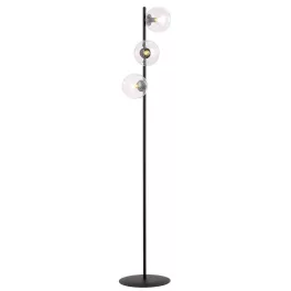   EMIBIG ROSSI LP3 TRANSPARENT Fekete Beltéri Állólámpa E14 IP20 EB-877-LP3