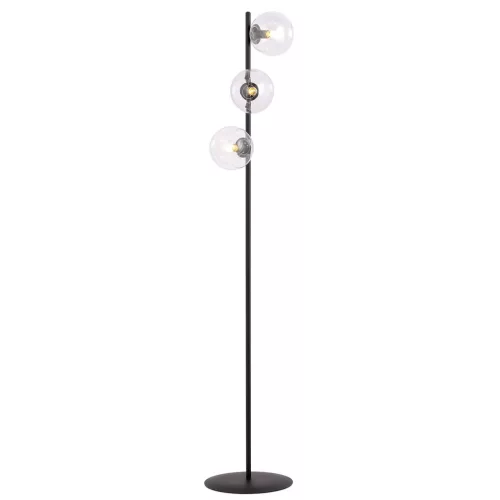 EMIBIG ROSSI LP3 TRANSPARENT Fekete Beltéri Állólámpa E14 IP20 EB-877-LP3