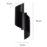 EMIBIG SPINER BLACK Fekete Beltéri Fali lámpa G9 IP20 EB-920-2