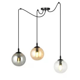   EMIBIG GIGI 3 BL MIX Fekete Beltéri Függőlámpa E14 IP20 EB-939-3