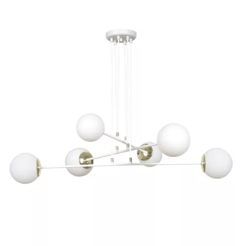 EMIBIG OGNIS 6 WHITE Fehér Beltéri Függőlámpa E27 IP20 EB-967-6