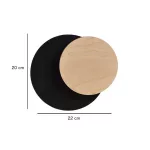 EMIBIG CIRCLE 1A BLACK Fekete Beltéri Fali lámpa G9 IP20 EB-970-2
