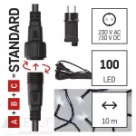 [OUTLET] Alapkészlet Standard sorolható füzérekhez, 10 m, kültéri, hideg fehér, időzítő