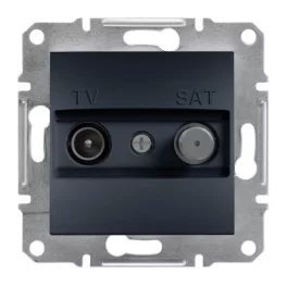   Schneider ASFORA TV/SAT aljzat, végzáró, 1 dB, antracit  EPH3400171