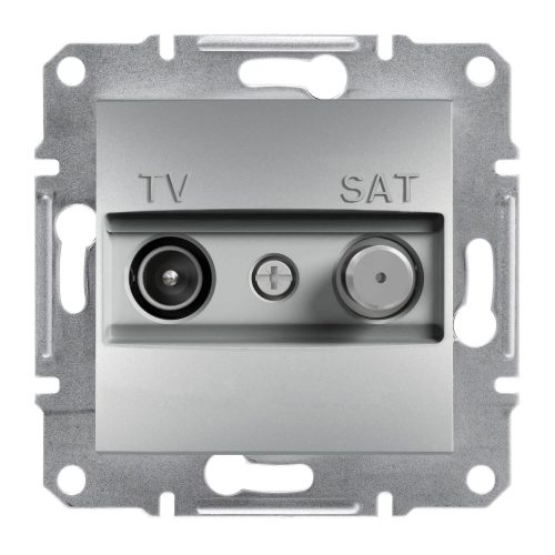Schneider ASFORA TV/SAT aljzat, átmenő, 4 dB, alumínium  EPH3400261