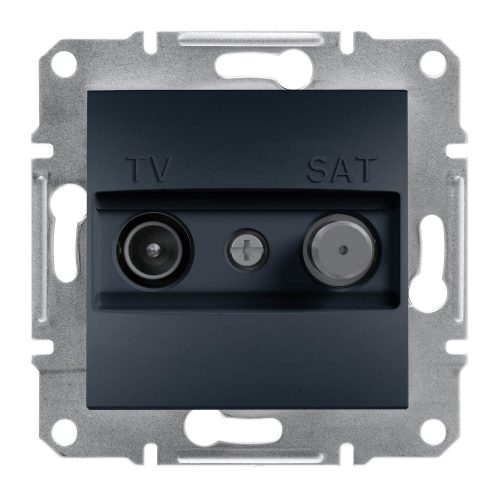 Schneider ASFORA TV/SAT aljzat, átmenő, 4 dB, antracit  EPH3400271