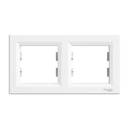   Schneider ASFORA Kettes keret, vízszintes, fehér  EPH5800221