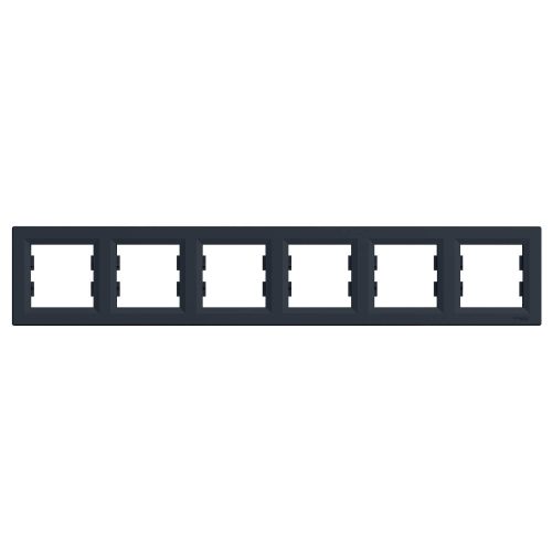 Schneider ASFORA Hatos keret, vízszintes, antracit  EPH5800671