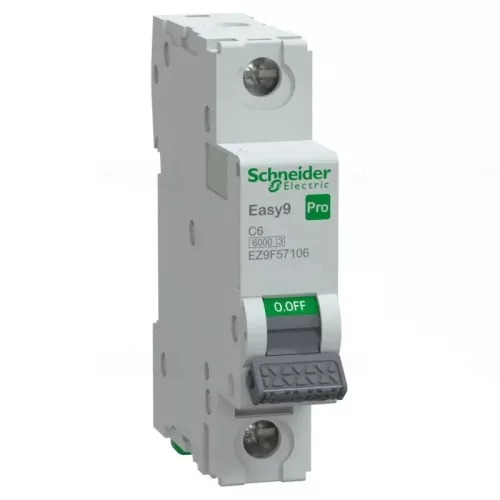 EASY9 PRO Kismegszakító, 1P, C, 6A 1 pólusú EZ9F57106 Schneider