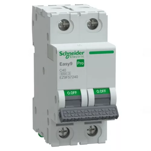 EASY9 PRO Kismegszakító, 2P, C, 40A 2 pólusú EZ9F57240 Schneider