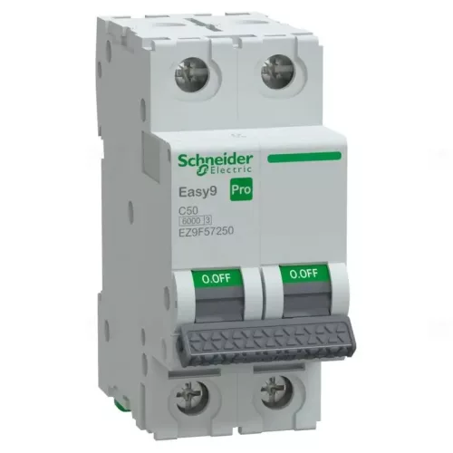 EASY9 PRO Kismegszakító, 2P, C, 50A 2 pólusú EZ9F57250 Schneider