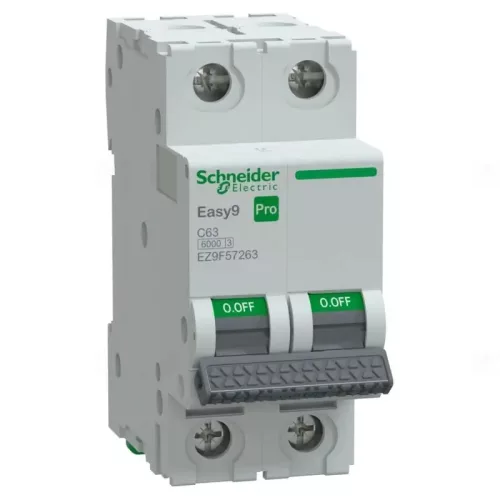 EASY9 PRO Kismegszakító, 2P, C, 63A 2 pólusú EZ9F57263 Schneider
