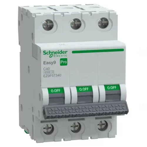 EASY9 PRO Kismegszakító, 3P, C, 40A 3 pólusú EZ9F57340 Schneider
