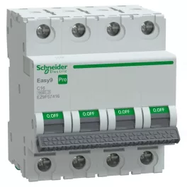   EASY9 PRO Kismegszakító, 4P, C, 16A 4 pólusú EZ9F57416 Schneider