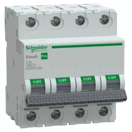   EASY9 PRO Kismegszakító, 4P, C, 25A 4 pólusú EZ9F57425 Schneider