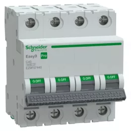   EASY9 PRO Kismegszakító, 4P, C, 40A 4 pólusú EZ9F57440 Schneider