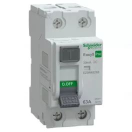   EASY9 PRO Áram-védőkapcsoló, A osztály, 2P, 63A, 30mA Fí-relé EZ9R49263 Schneider