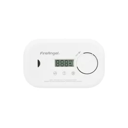   FireAngel FA6812-EU szén-monoxid vészjelző, cserélhető elem, 10 év várható üzemidő, LCD kijelző, fehér
