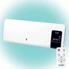   Home FKF 59201 fali elektromos ventilátoros fűtőtest, 1000W/2000W, stop program, távirányító, fehér