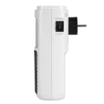 Home FKH 401 hordozható elektromos mini kerámia fűtőtest, 400W, elektronikus termosztát, lángeffekt, fehér, FKH_401