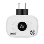 Home FKH 401 hordozható elektromos mini kerámia fűtőtest, 400W, elektronikus termosztát, lángeffekt, fehér, FKH_401