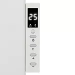 HOME FKIR450 hordozható/fali infrasugárzó fűtőtest, 450 W, Wifi, digitális termosztát, gyerekzár, LED kijelző, távirányító