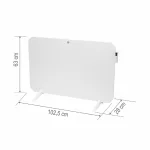 HOME FKIR800 hordozható/fali infrasugárzó fűtőtest, max. 800 W, LED kijelző, termosztát, gyerekzár, smart wifi vezérlés, távirányító
