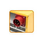 Home FKI 50 hordozható elektromos ventilátoros ipari fűtőtest, 2500W/5000W, IPX4 védelem, FKI_50