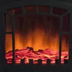Home FKK 15 szabadon álló elektromos kandalló, 1000W/2000W, fekete, FKK_15