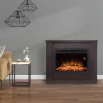 Home FKKF 02 + FKKI 03 KIT FKK Milano beépíthető elektromos látványkandalló kerettel, bükk, FKK_MILANO