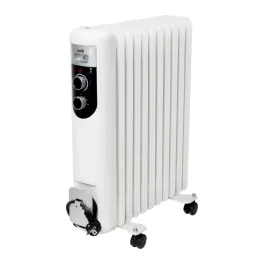   Home FKOS 11 M elektromos olajradiátor, 800W/1200W/2000W, 11 tagú, fehér, FKOS_11_M